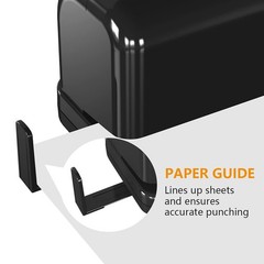 Electric 2 Hole Punch,Black Hole Punch,Punches Up to of 12-15 Sheets Paper, A…
