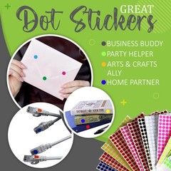 Royal Green Color Coding Labels 0.375 inch Round Sticky Label 3/8 7000, Red