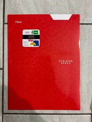 Five Star 4-Pocket Folder w/ Tabs – Assorted Colors – Mead Durable School Folder