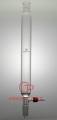 Lab Fritted Chromatography Column 40mm=OD 24/40 Joint with removable hose