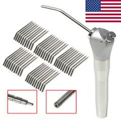 Dental 3 Way Air Water Spray Triple Syringe Handpiece /+50*Nozzles/Tips/Tubes OR
