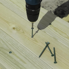 Wood Screws 5 Inch, Deck Screws #10 X 5, 50 PCS, Epoxy Coated, T25 Star Bit abo