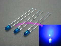 20pcs each 3mm Red Yellow Blue Green White Orange Warm Diffused Flangeless LEDs