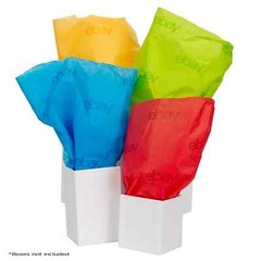 41 New EBAY Tissue Paper – Red, Blue, yellow and Green 20″ x 30″ sheets