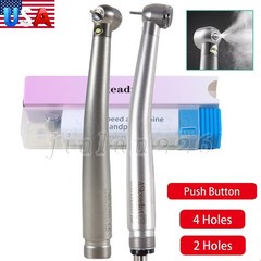 PANA MAX Pieza Mano Dental de Alta Velocidad Turbina Aire Pulsador 2/4H w/ LED