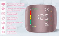 LED Digital Wrist Blood Pressure Monitor BP Cuff Gauge Test Machine