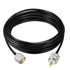 RG-8X RG8X Coax Cable PL259 UHF Male Ham Radio Low Loss for SWR Meter,CB Antenna