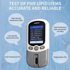 2026 CONTEC Upgraded 5-in-1 Blood Lipid Analyzer: Cholesterol and Triglycerides