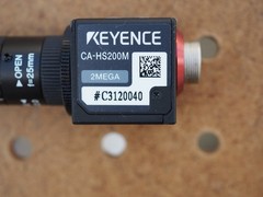 KEYENCE CA-HS200M 2MP VISION CAMERA with LENS OPEN f=25mm