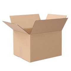 50 12x10x8 Brown/Kraft Corrugated Cardboard Shipping Boxes for Moving & Storage