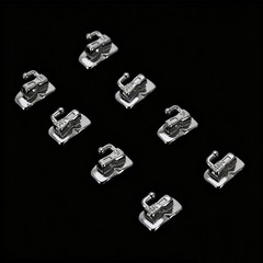 Dental Orthodontic Buccal Tubes 1st 2nd Molar Roth/MBT 022 018 Bondable Non-Conv
