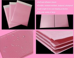 Small Poly Bubble Lined Mailers Padded 24 Pack 5×7 Inches 4 Colors Pink Green…
