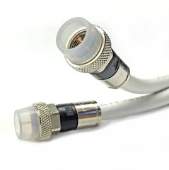Outdoor Weather Boot RG6 Coax Quad Shield 3GHz CATV Modem Internet Coaxial Cable