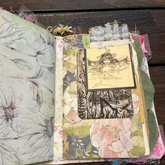 Fairy Junk Journal Silver Pink Boho Woodland Grungy Softcover 3 Signatures