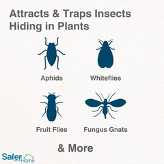 Safer Brand Home SH5026 Houseplant Sticky Stake Insect Traps No Size, Yellow
