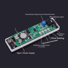 LED Music Visualizer USB Powered For SPECTRUM Level Indicator with VU Display