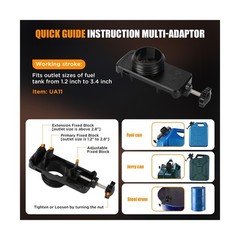 4.5 GPM Cordless Fuel Transfer Pump with 51” PVC hose, Compatible with DeWal…
