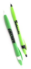 30ct Mixed Lot Misprint Click Pens JAVALINA Hub Pen GREEN Lime Forrest Neon Dark