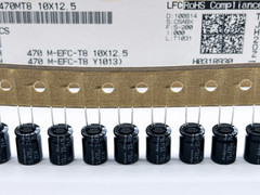 Box 500PCS ZLH Rubycon 470uF 25V 10×12.5mm Aluminum Electrolytic Capacitor 5mm