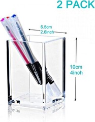 Compact 2.6-Inch Acrylic Holder Set for Stationery & Makeup – Modern Design
