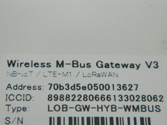 Wireless M-Bus Gateway V3 lobaro LOB-GW-HYB-WMBUS LTE-M1 LoRaWAN