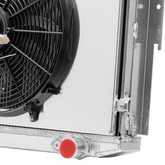 4 Row Radiator & Shroud Fan 1973-1974 Dodge Charger Coronet Plymouth 7.2L V8