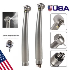 ASkeadnt Dental Fiber Optic LED E-generator High Speed Handpiece 2 Holes/4 Holes