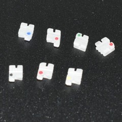Dental Orthodontic Ceramic Bracket Roth/MBT/Edgewise 022 345 with Hooks 5X5
