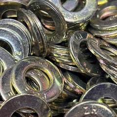 200- 5/16” F436 Structural Flat Washers Zinc Yellow, 11/16” O/D, 0.60” Thick