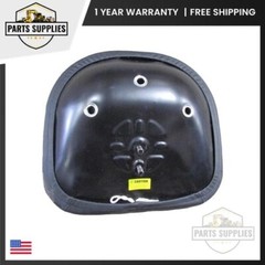 TS1200 Universal Padded Vinyl Pan Seat Black fits Multiple Tractor Brands