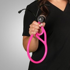 Pink Cardiology Stethoscope – Dual-Lumen, Stainless Steel, Premium Sound