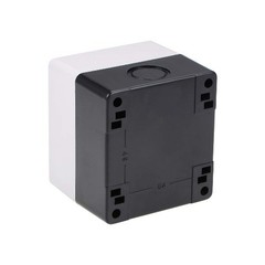 22mm 1 Button Holes Push Button Switch Control Station Box in White and Black