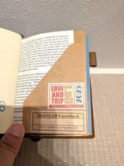 TRAVELER’S COMPANY Notebook Leather Cover Passport Size Camel Accessory set USED