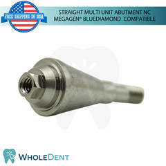 5x Straight Multi Unit Prosthetic Ø4.8mm NC Megagen® BlueDiamond Compatible