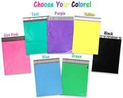 10, 20, 50 -100- 200 Pack 10×13 Colored Designer Approved Quality Poly Mailers