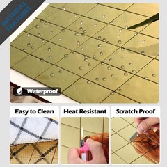 Yipscazo 10 Sheet Peel And Stick Backsplash Mosaic Tiles Stainless Steel Metal