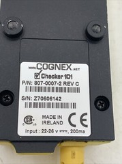 Cognex Checker 101 807-0007-2 REV C Camera 16.0mm F/2.0 See pics