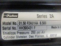 Parker Cylinders Series 2A Cylinder, Model: 01.50 F2AU14A 8.500