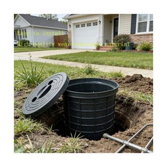 5 Gallon Perforated Sump Pump Basin with Lid (13x11x15 Inch) – Heavy Duty PP …
