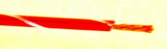 ***** 50 FT COIL***** Hookup Wire, Type SXL, Red with white stripe, 10 AWG