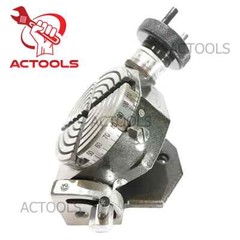 4′ Inch Tilting Rotary Table with 65 mm 3 jaw Self Centering Chuck & Back Plate