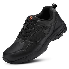 NINGO Men Oil Resistant Work Shoes Lace Up Non Slip Shoes Safety Nurse Chef Shoe