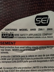 Skullgard MSA Medium L-11 Protective Cap Type 1 Class G Hard Hat