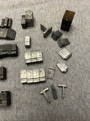 Letterpress Printing Block Mixed Lot Letters, Numbers, Symbols, BB & S Chicago