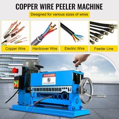 Powered Electric Wire Stripping Machine 15M/MIN 370W 10 Blades Comercial Wire
