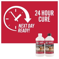 Tabletop Epoxy Resin, 32oz Kit, Cures Clear, Fast Time, Minimal Bubbling, Scr…