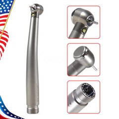 Pieza de mano alta velocidad fibra óptica LED dental E-generator 2 Hole Turbine