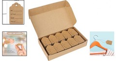 1000 Pack Brown Clothing Price Tags Small Kraft Paper Labels for Retail Jewel…