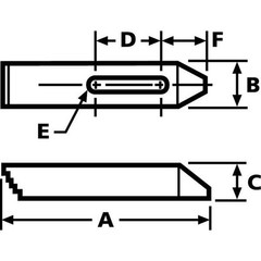 Te-Co 30504 Serrated End Clamp, 1-1/8 In, 2-1/2 In
