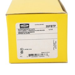 HUBBELL 3SFBTP LARGE CAPACITY FLOOR BOX FACE PLATE, FOR VOICE/DATA